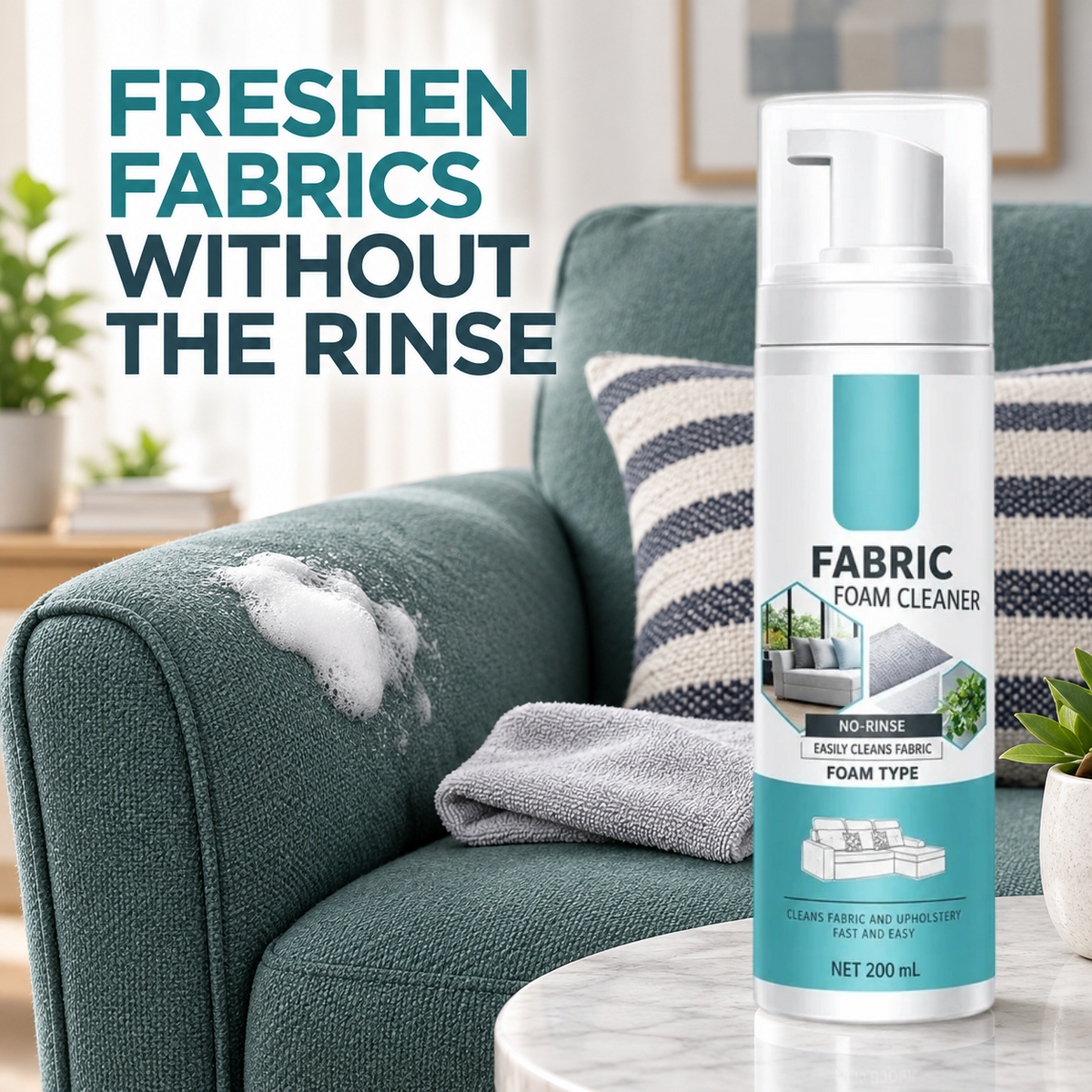 No-Rinse Fabric & Carpet Spot-Cleaning Foam | 200 mL