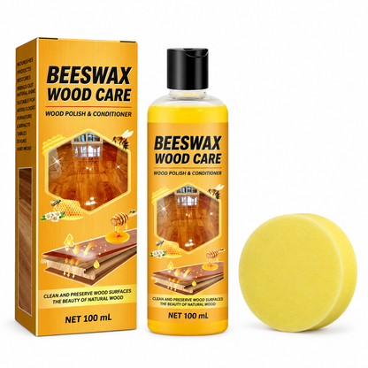 Wood polish and conditioner kit with original package pattern and no logo