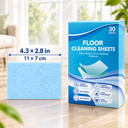 Floor cleaning sheet dimensions 11 by 7 centimeters