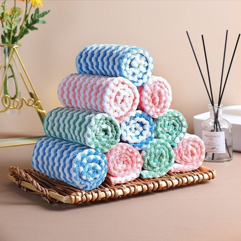 Wave-Weave Reusable Microfiber Cleaning Cloths